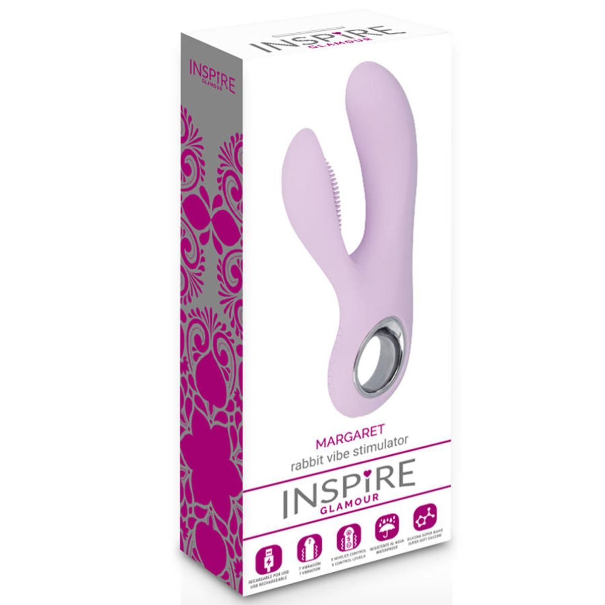 Rabbitvibrator Margaret | 7 Vibrationsfunktionen | Inspire