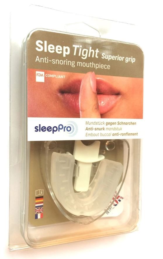 SleepPro Sleep Tight Anti-Schnarchschiene für Einsteiger, mit vergrößertem Atemloch