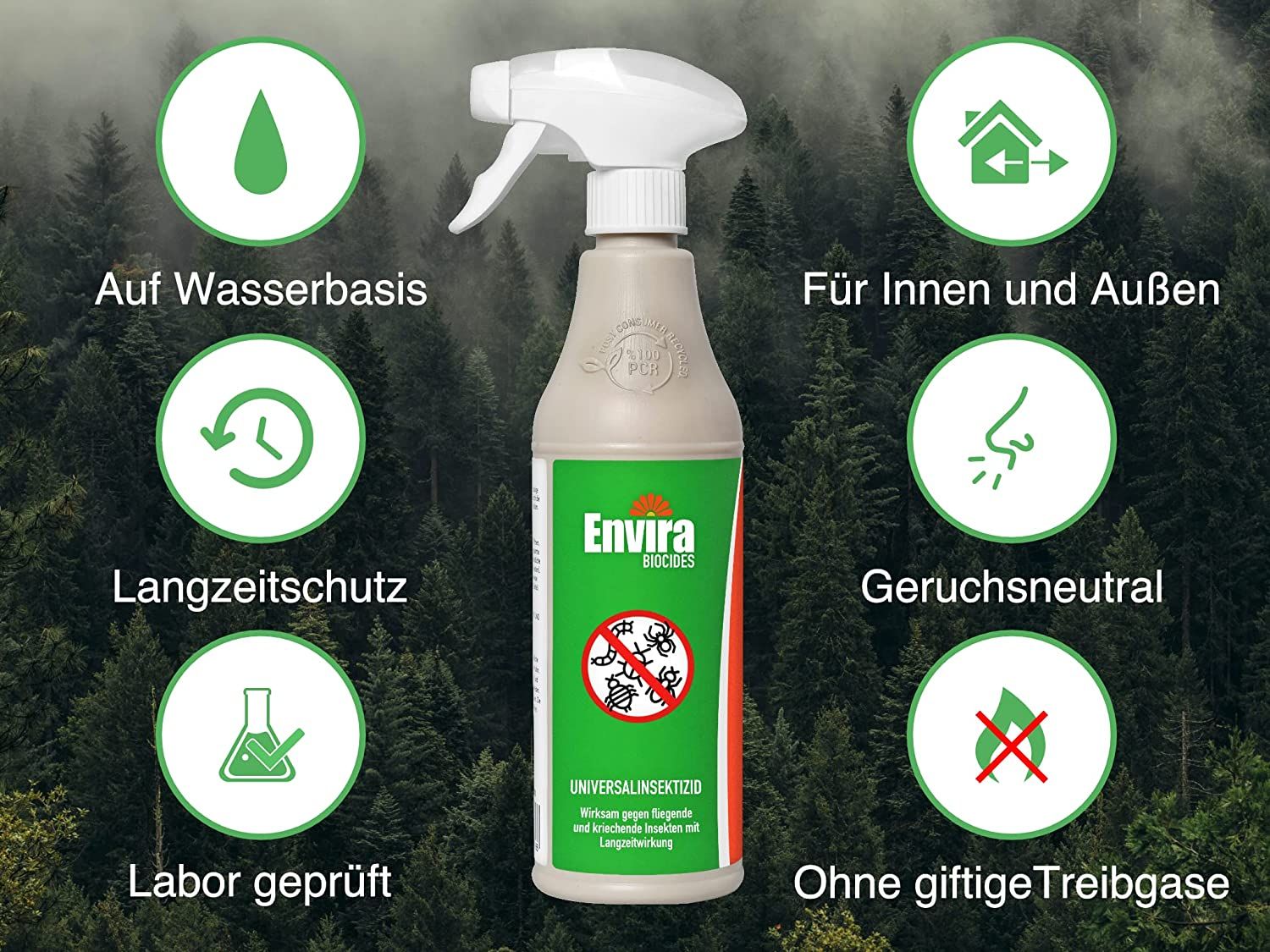Envira Universal Insekten Abwehrspray mit Drucksprüher