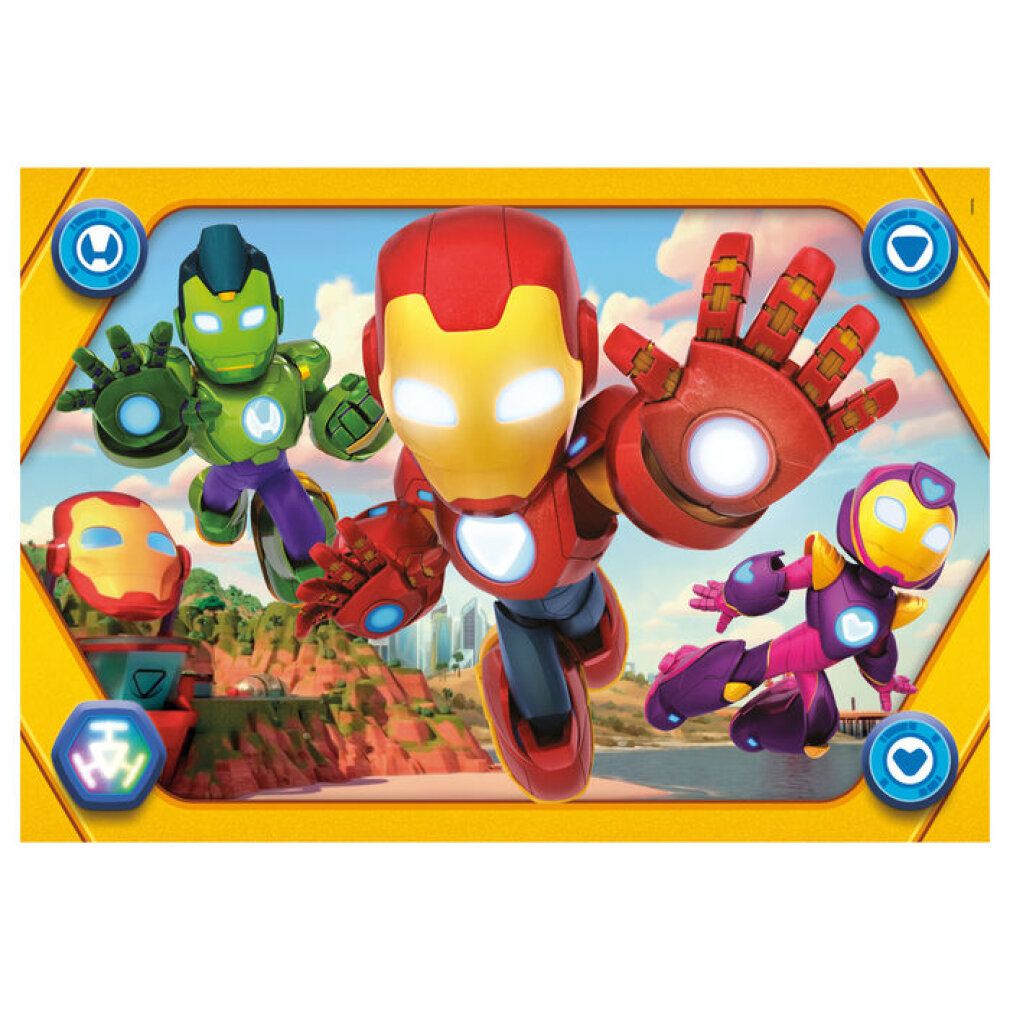 Puzzle Clementoni Maxi - Iron Man and his awesome friends 62 x 42 cm e