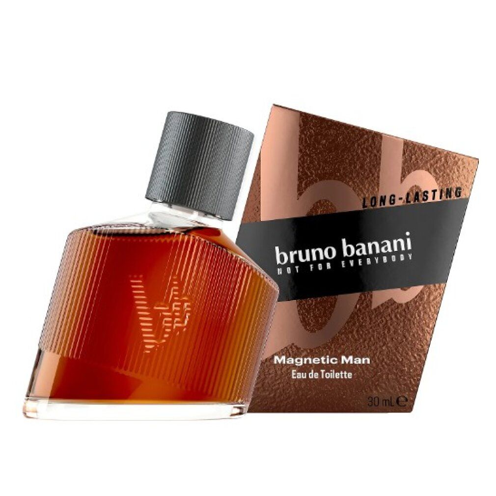 Bruno Banani Magnetic Man EdT Fesselnder holziger Amberduft für männer 30ml