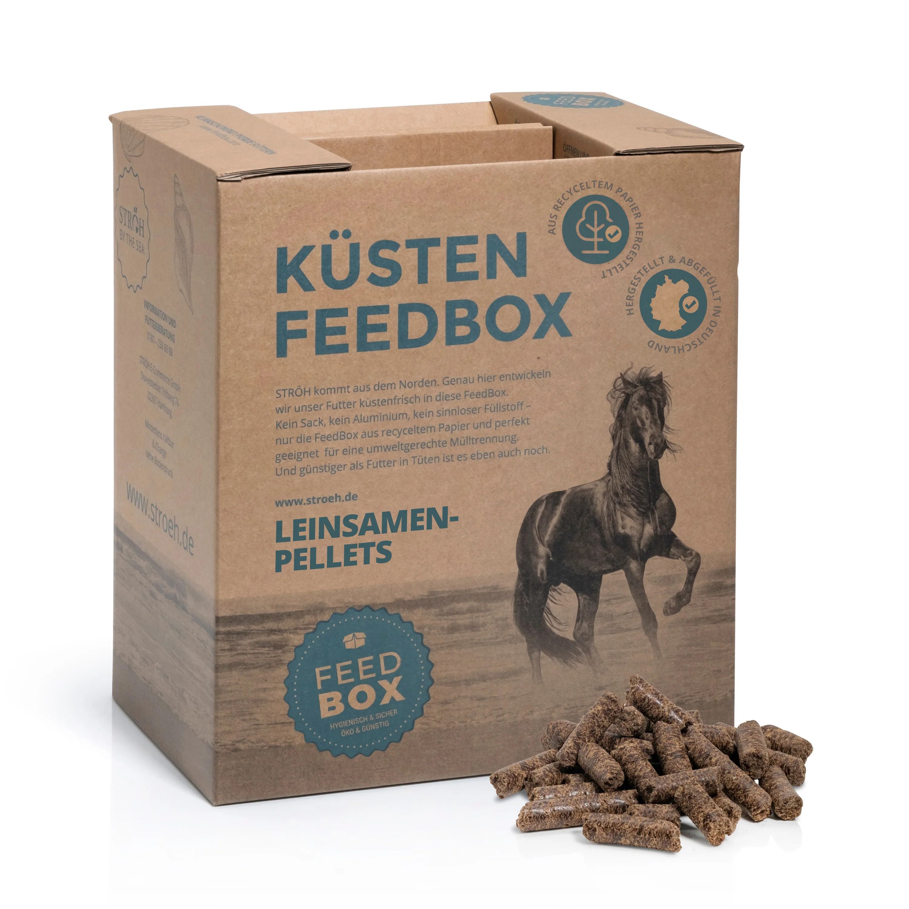 STRÖH - Leinsamenpellets  Feedbox
