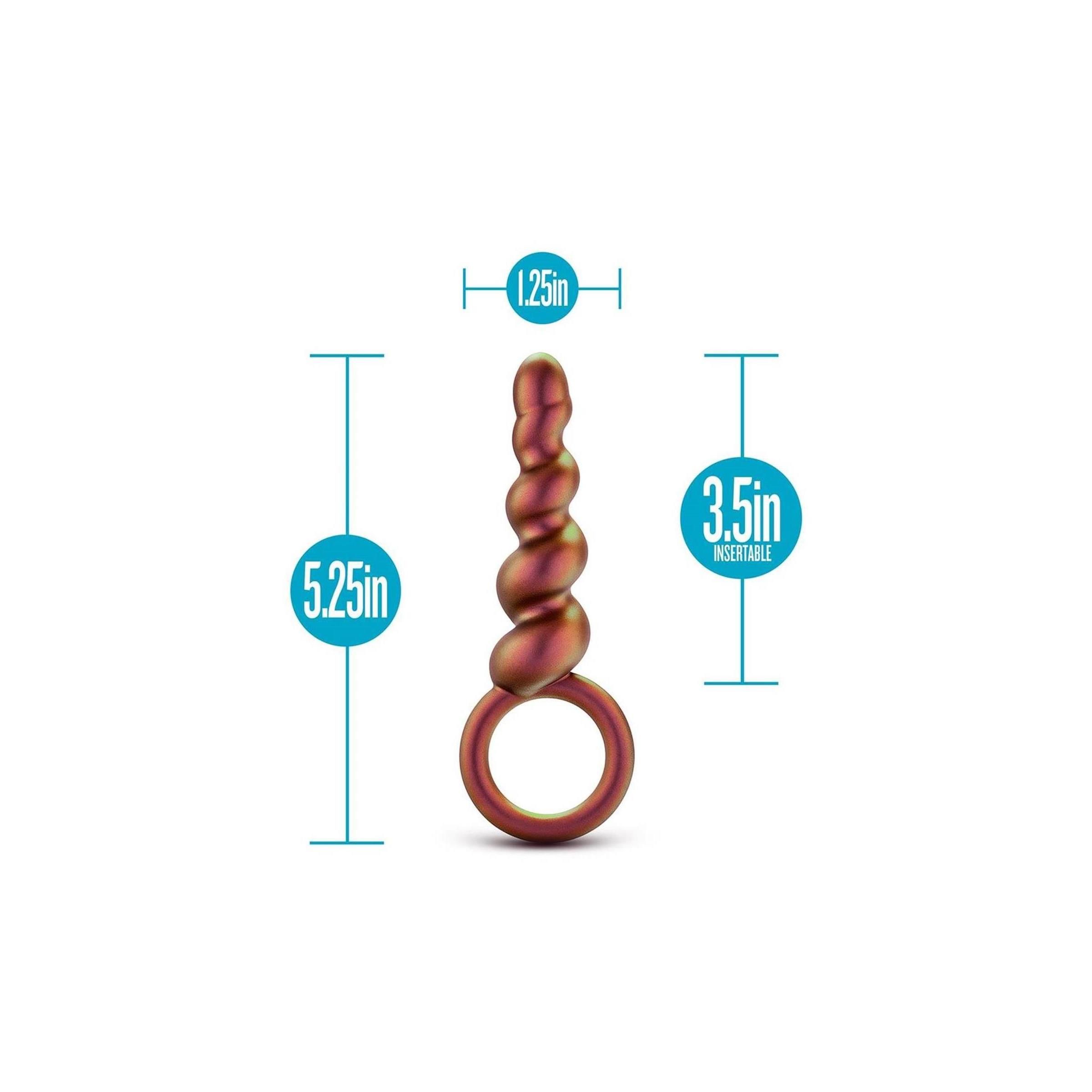 Blush - ANAL ADVENTURES MATRIX SPIRAL LOOP Plug COPPER