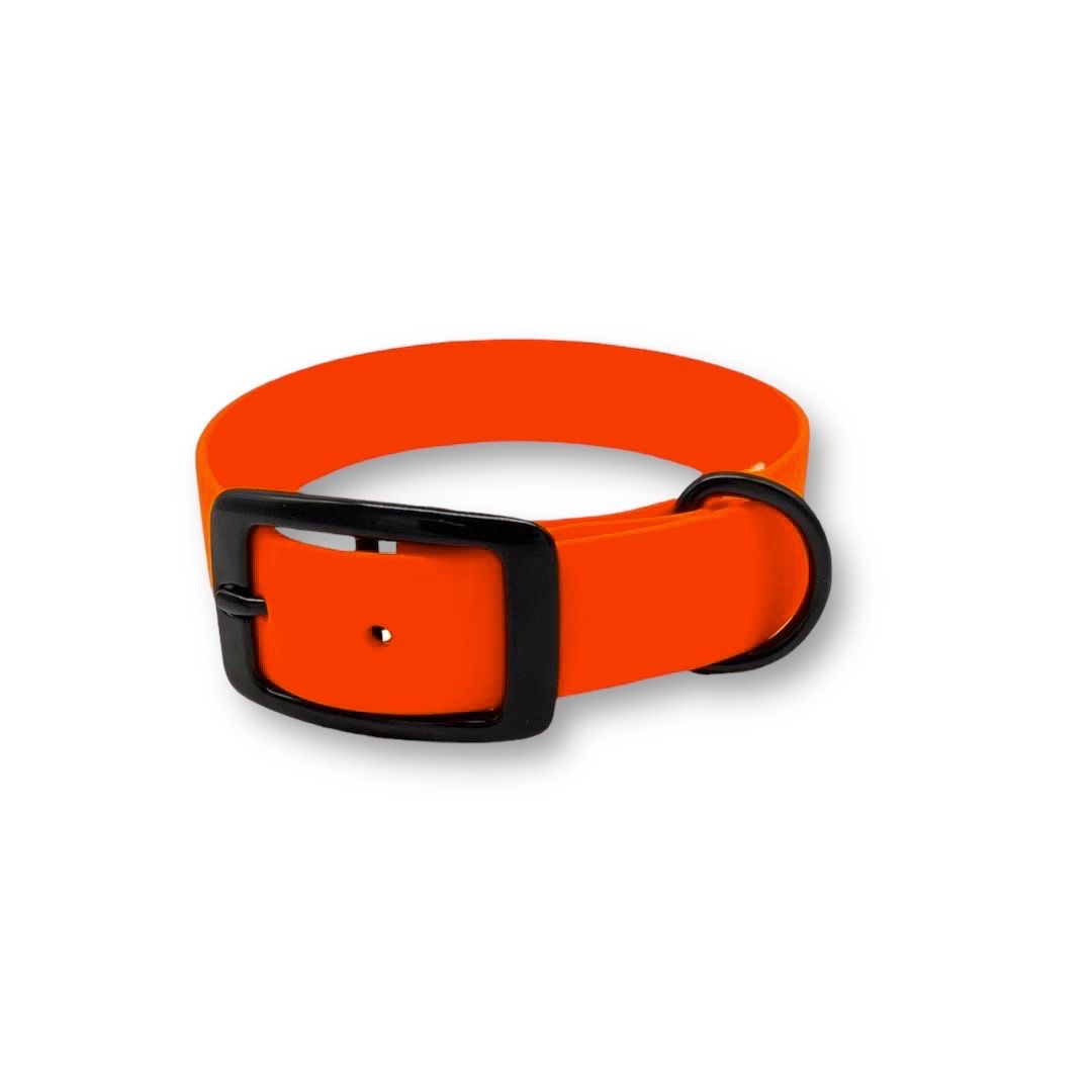 BioThane® Hundehalsband NEO Neon Orange - WOOFSTUFF