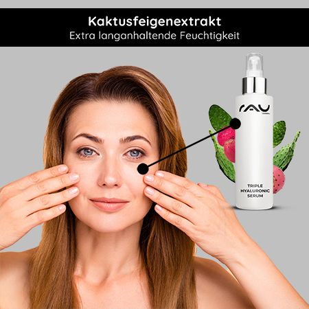 RAU Cosmetics Triple Hyaluronic Serum - Hochdosiertes Hyaluron mit 3 starken Hyaluronsäuren