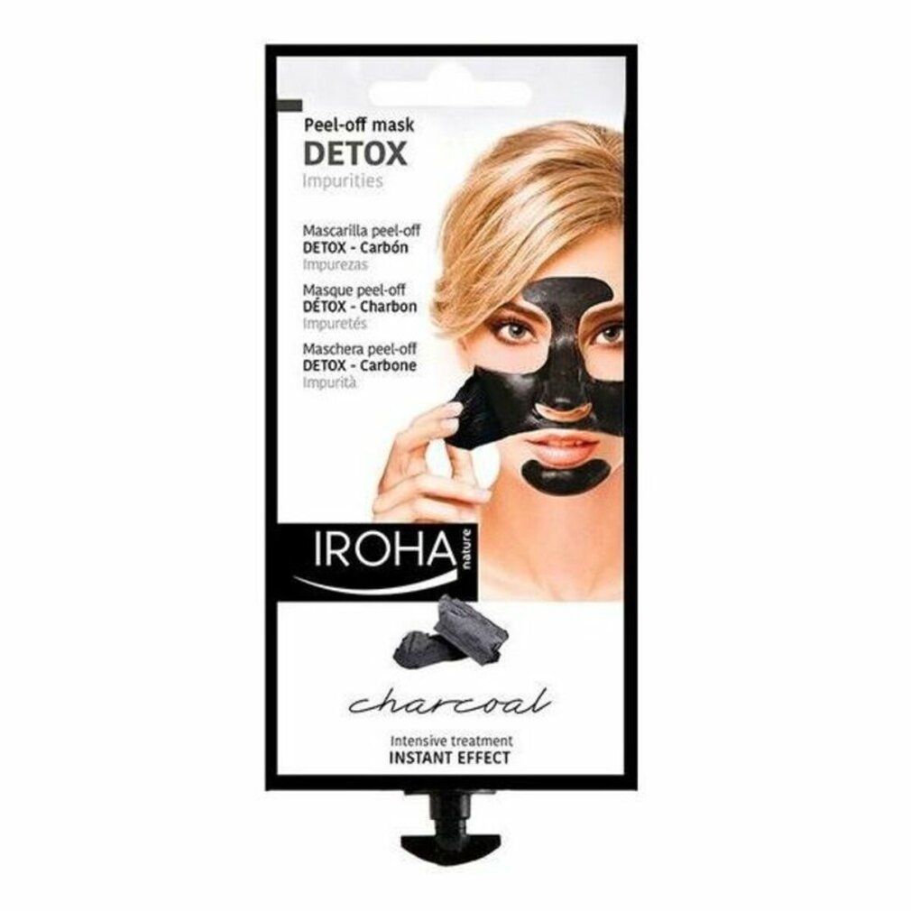 Iroha Nature® Peel-Off Gesichtsmaske Aktivkohle 18 g – Tiefenreinigung