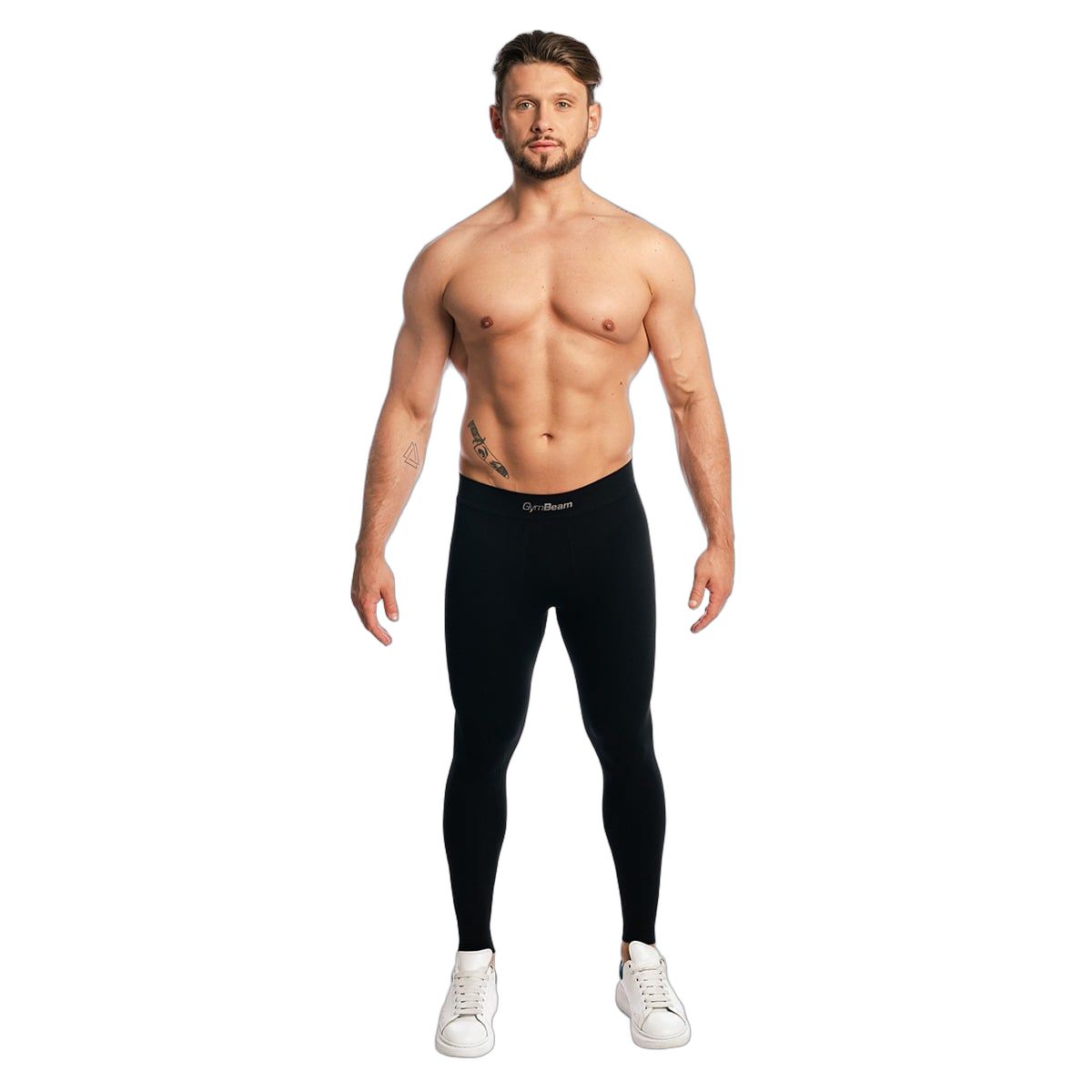GymBeam Leggings Herren funktionell ohne Taschen Fuse Black