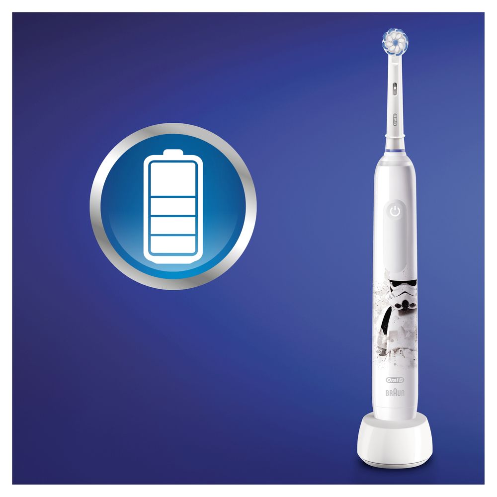 Oral-B - Elektrische Zahnbürste "Junior - Star Wars + Reiseetui" in Weiß