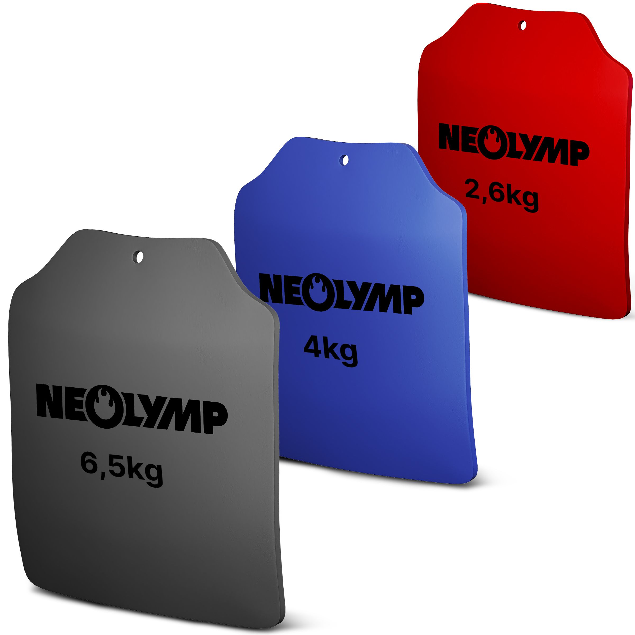 Neolymp Zusatzgewicht für Gewichtsweste 2 x 26,2 kg 3 St