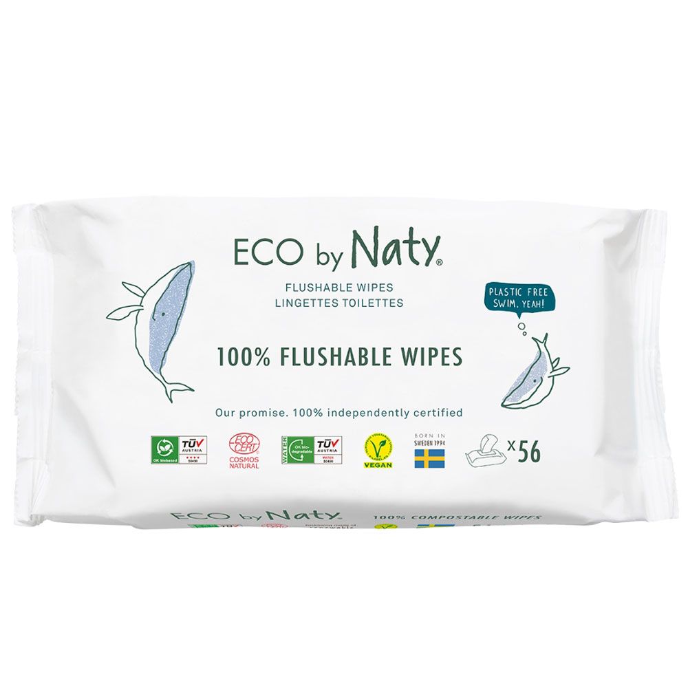 Naty Feuchttücher herabspülbar 56 St