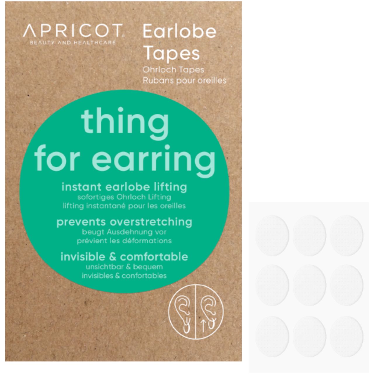 Apricot, Earlobe Tapes 'thing for earring'