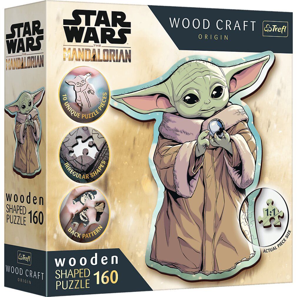 trefl Wood Craft Origin Puzzle Der Mandalorianer: Grogu 160 Teile