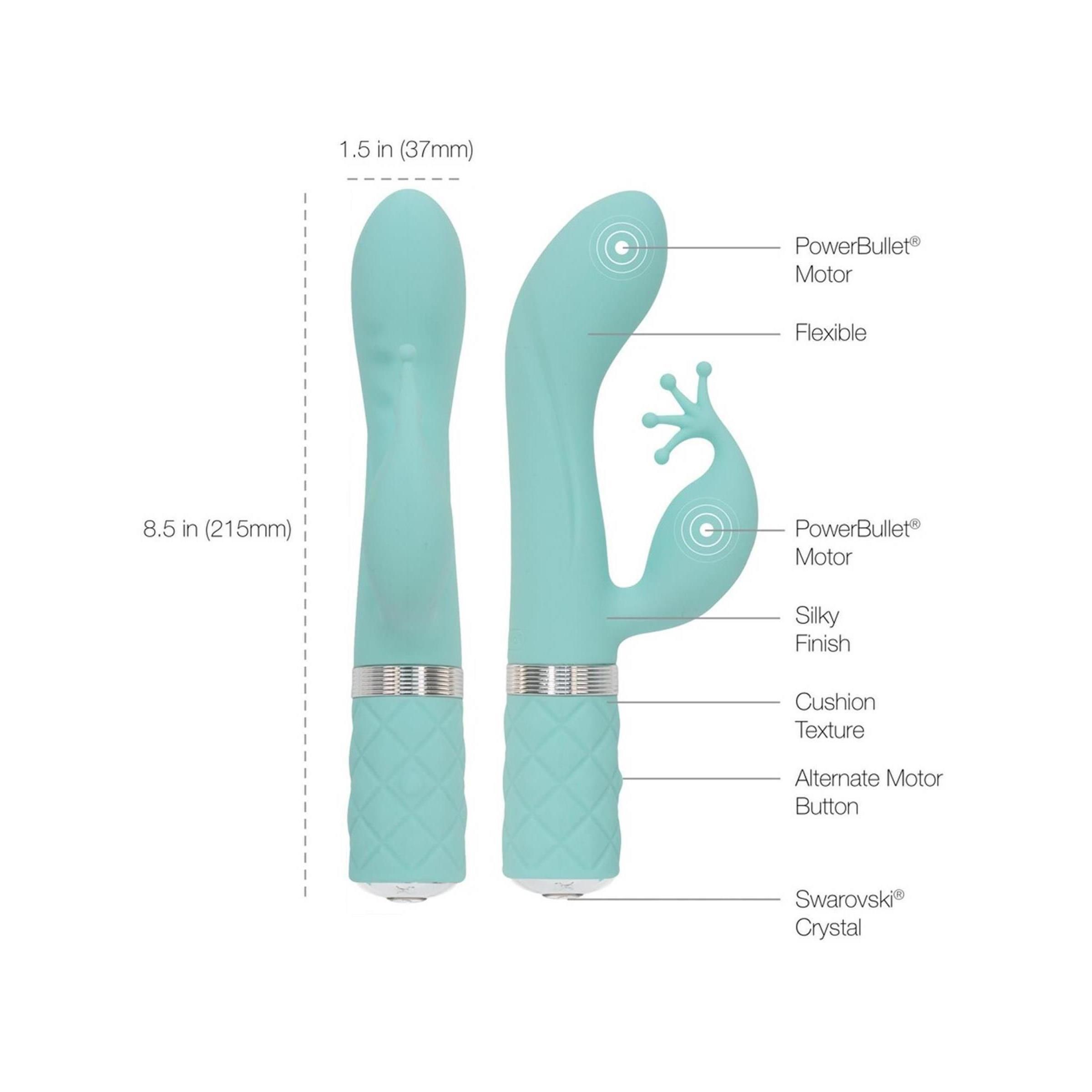 Pillow Talk - Kinky  & G-Punkt-Vibrator - Türkis