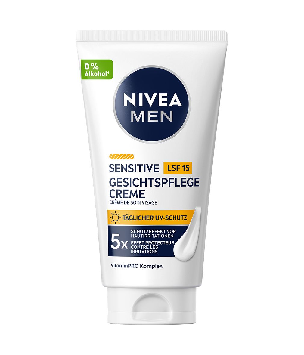 NIVEA MEN Sensitive Gesichtspflege Creme LSF 15