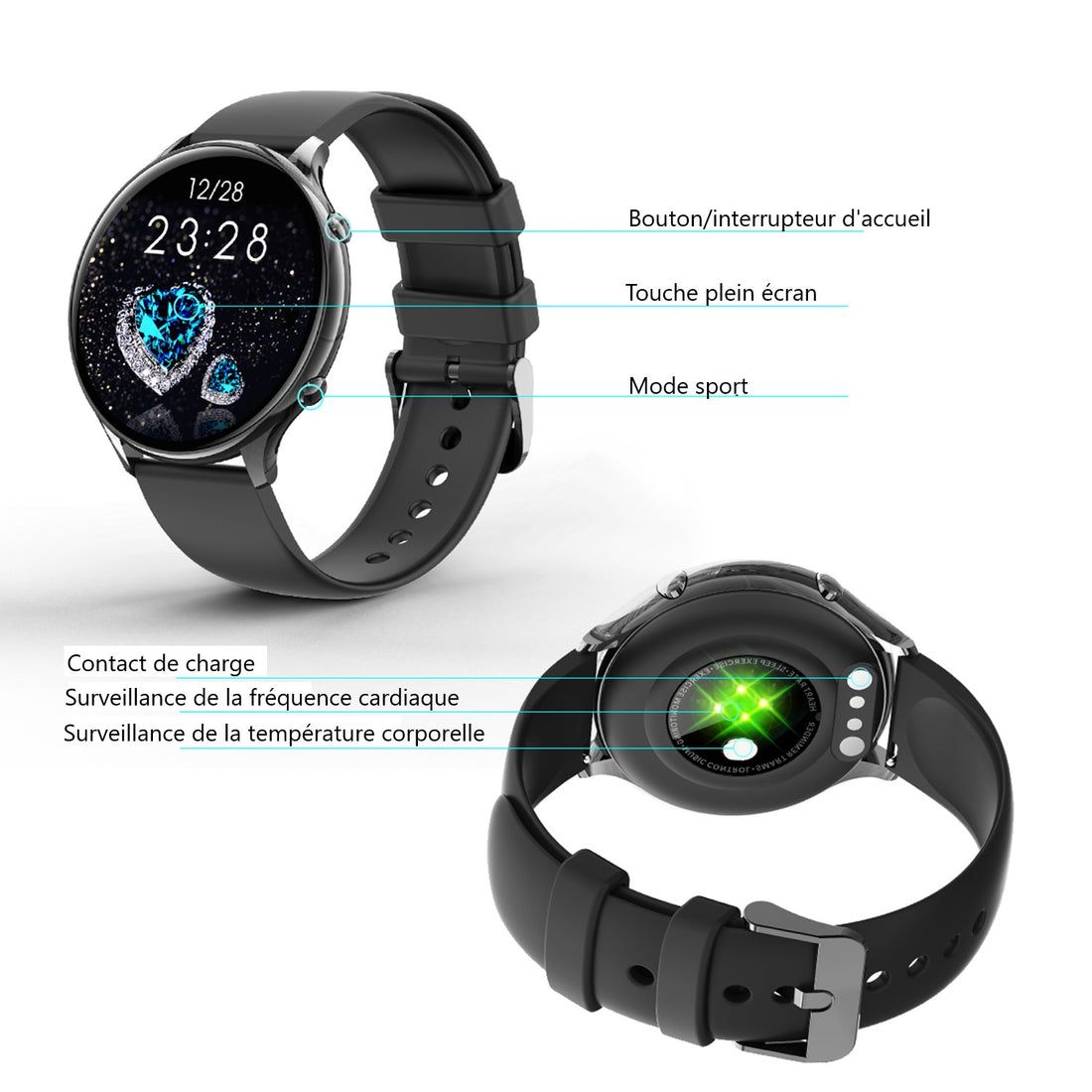 Platyne Multifunktionale Smartwatch