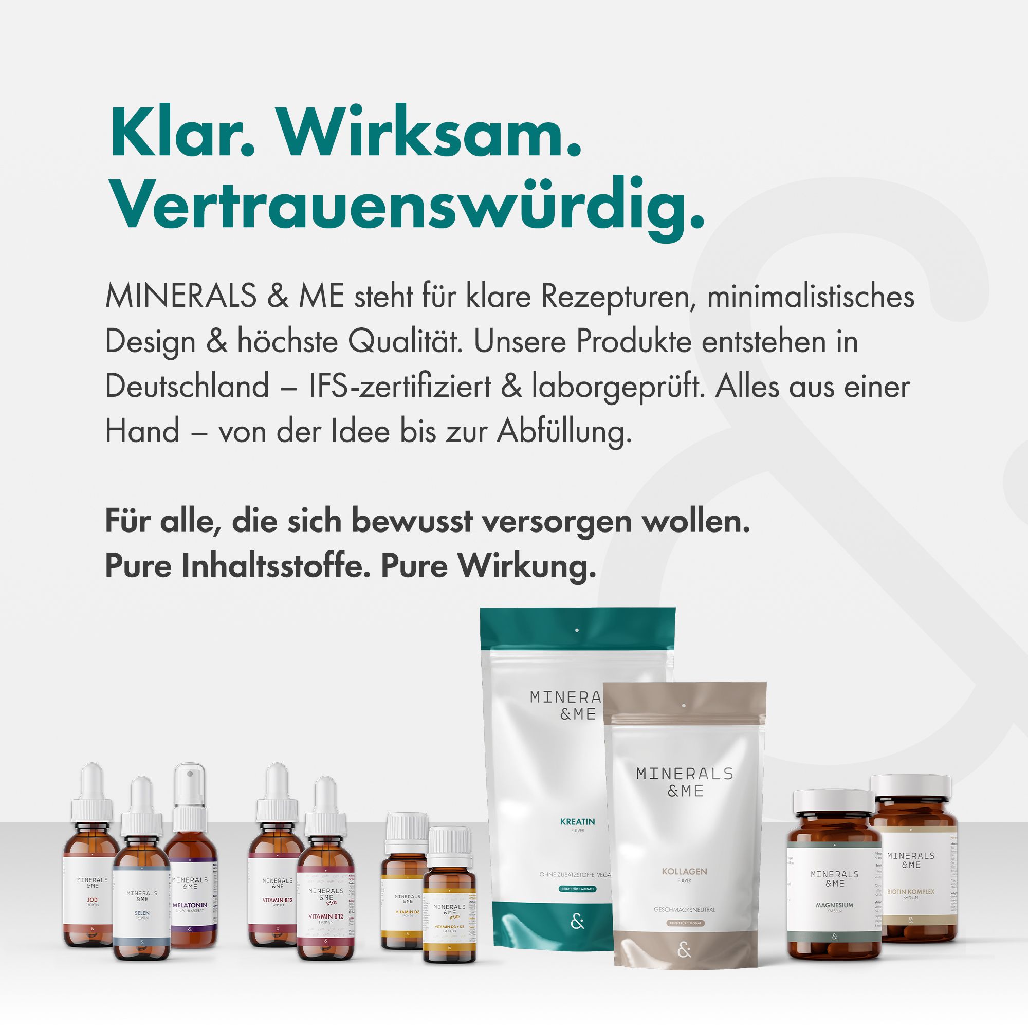 MINERALS & ME® Kreatin Pulver