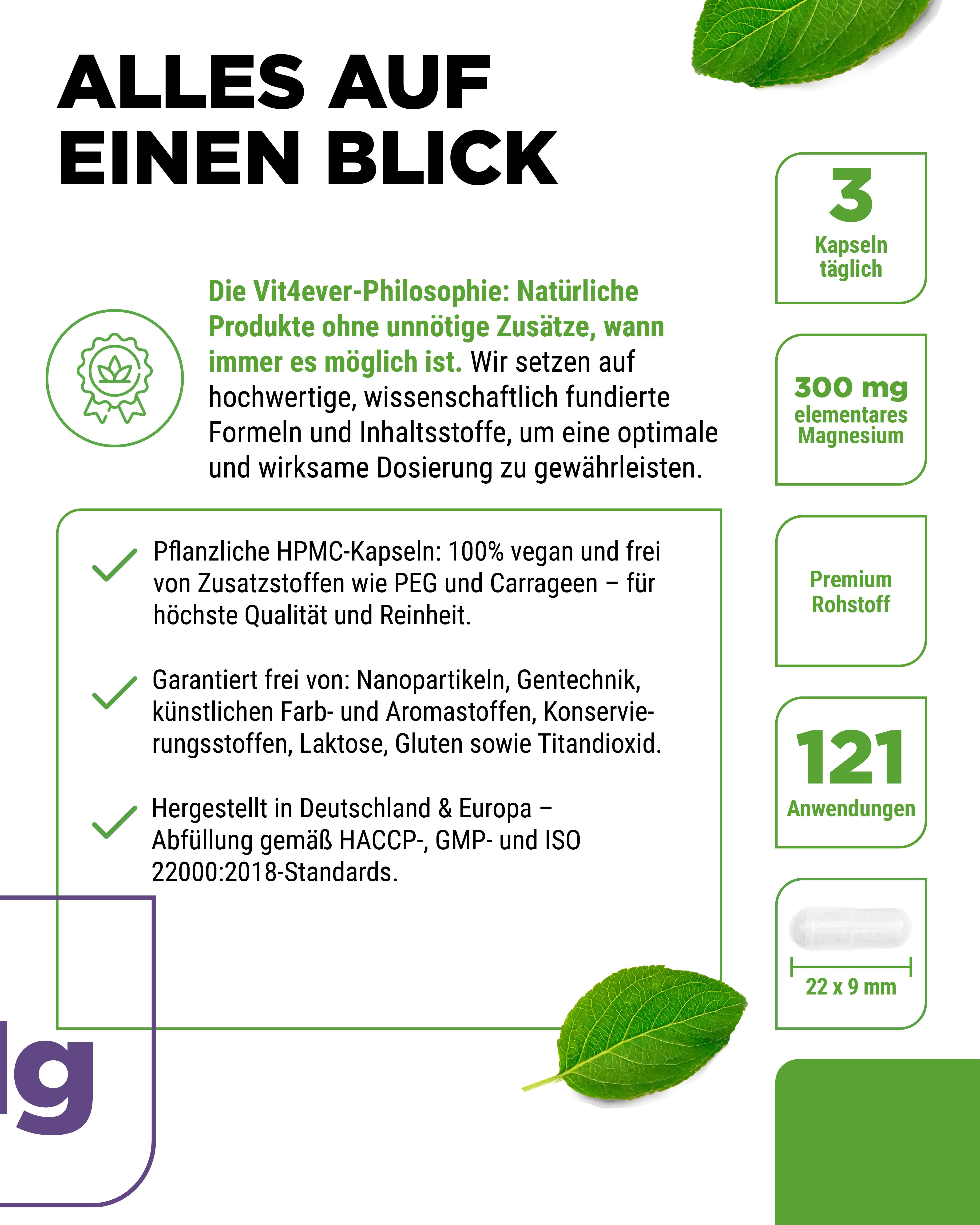 vit4ever Magnesium - Magnesiumbisglycinat