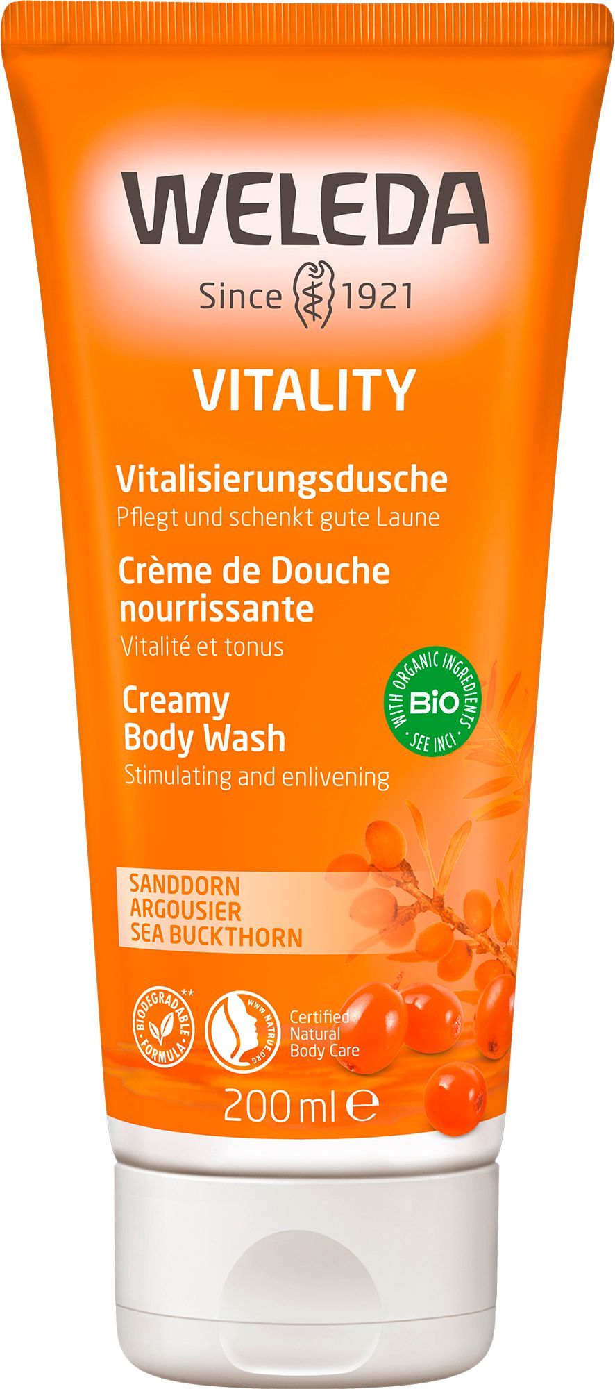 Weleda Sanddorn Vitalisierungsdusche 200 ml Duschgel