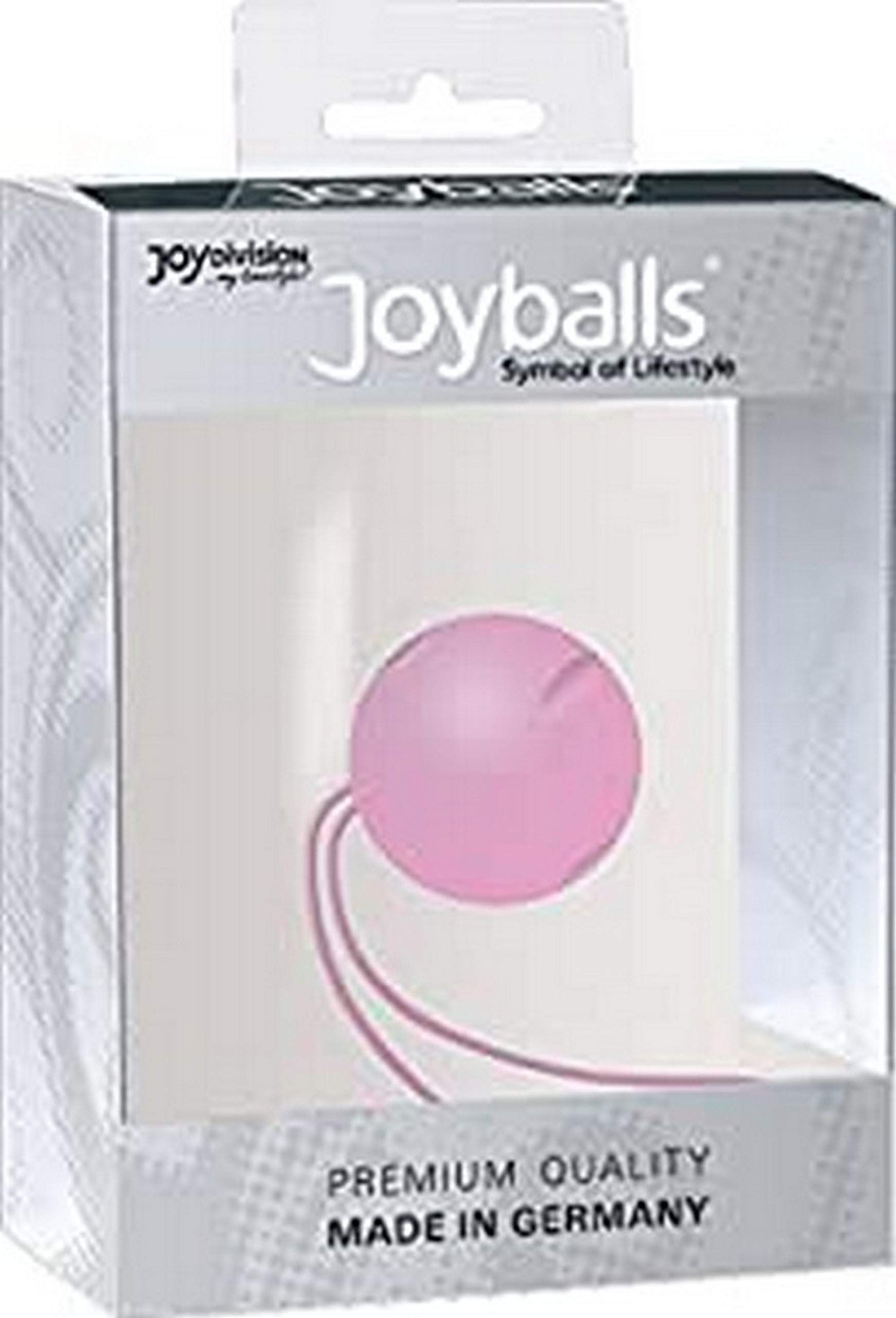 Joyballs Trend Single Rose in Geschenkverpackung, rosa Kugel mit Schnur.