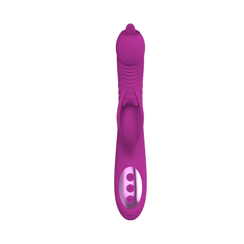 Pia - Rabbit Vibrator mit Zunge und Stoßfunktion
