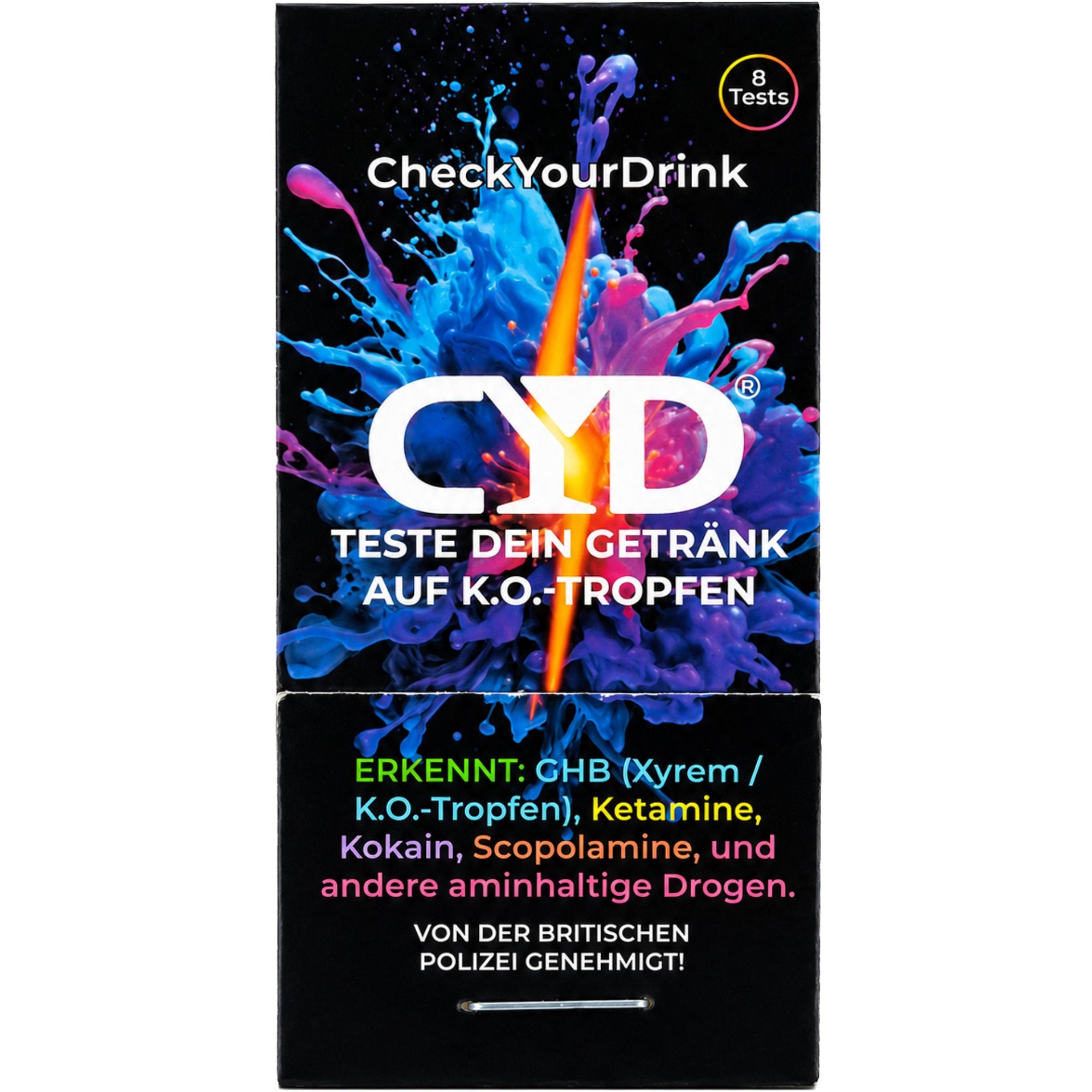 CYD® Getränketest K.O.-Tropfen Schnelltest Check Your Drink