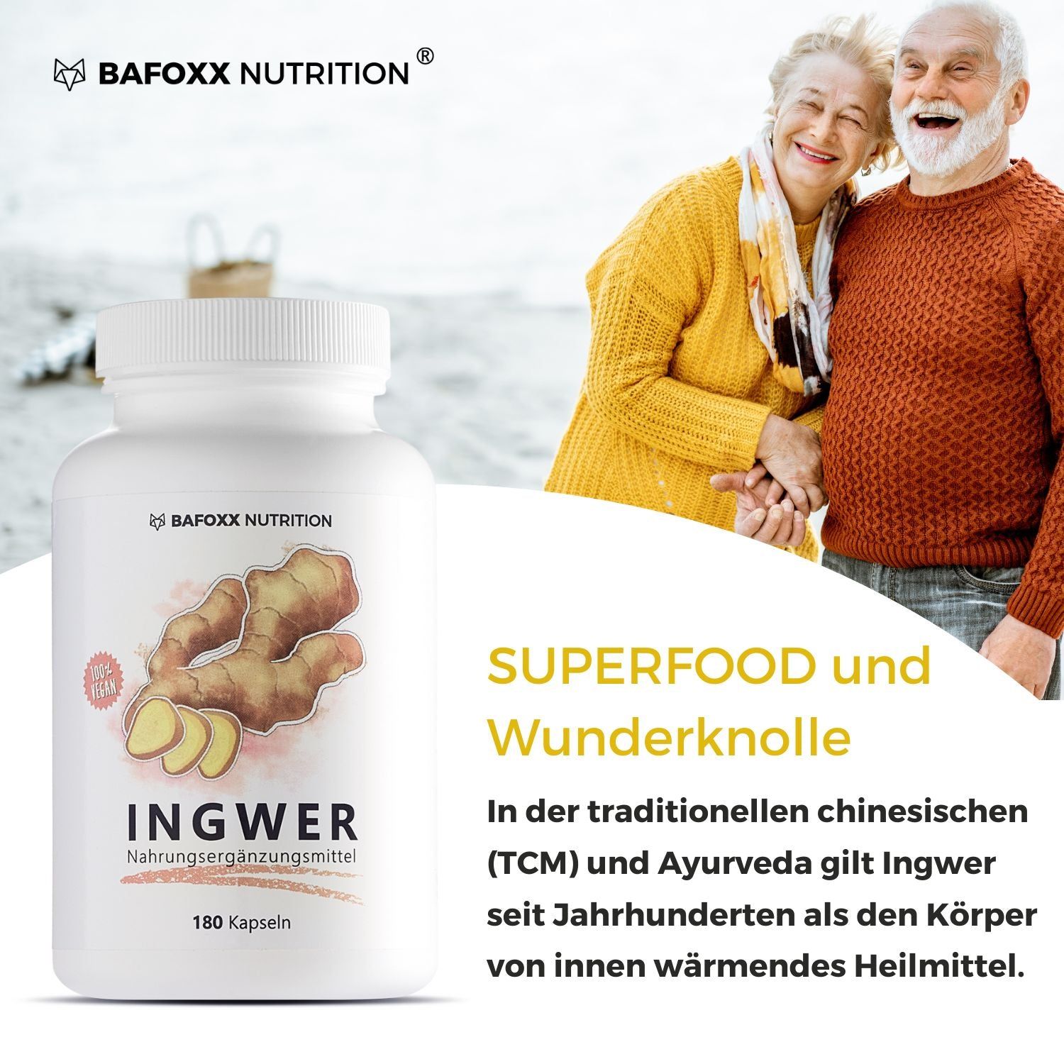 BAFOXX Nutrition® Ingwer Kapseln hochdosiert