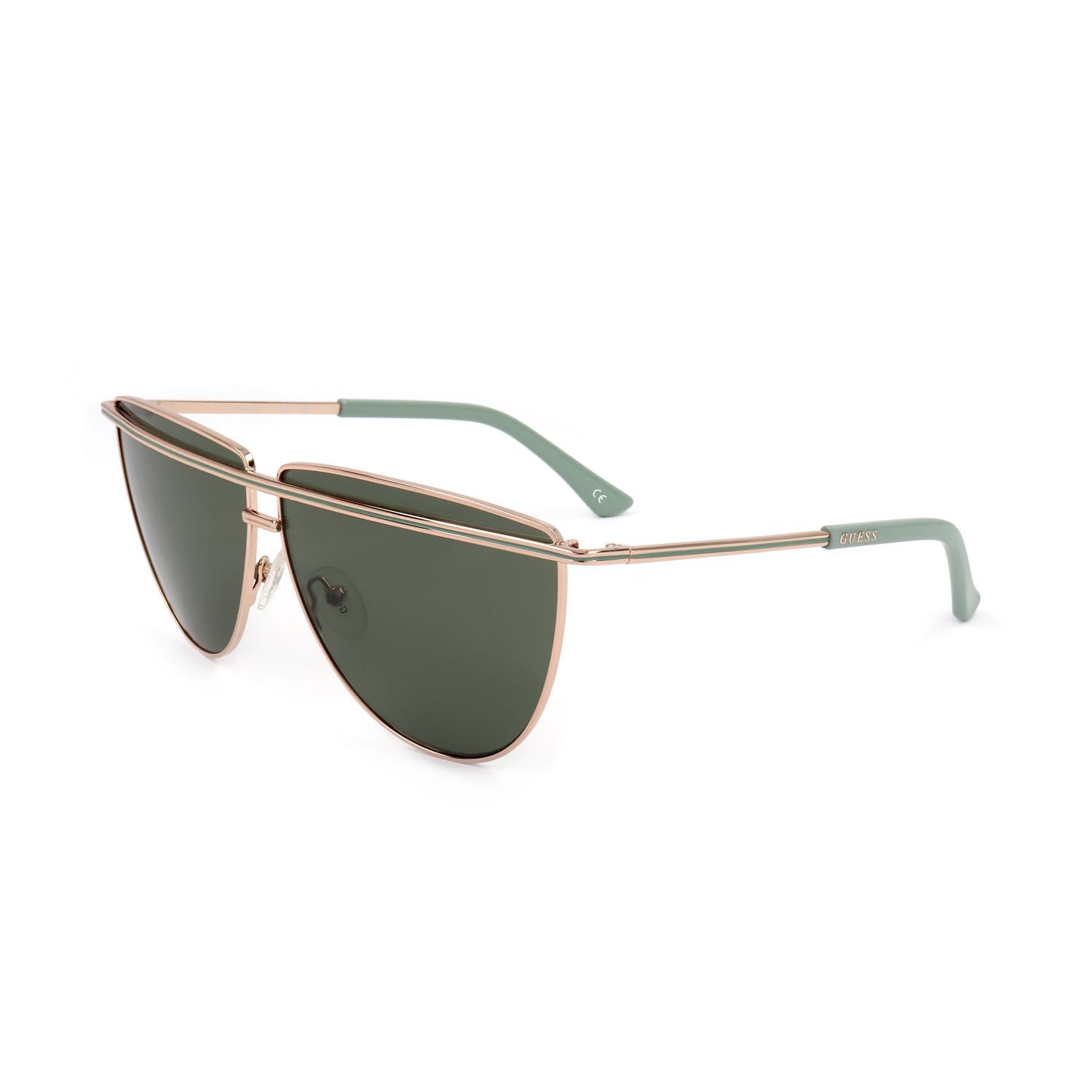 Guess occhiali da sole donna GU7852 rose gold-coloured dark green