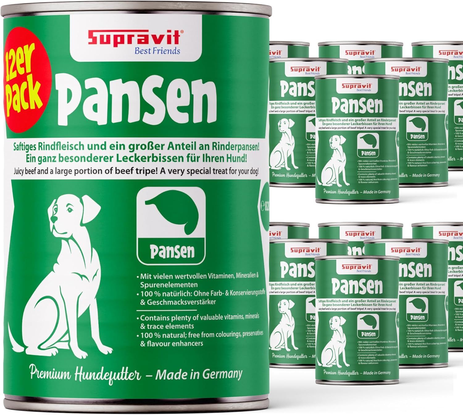 Supravit Hundenassfutter Dosenfutter für Hunde