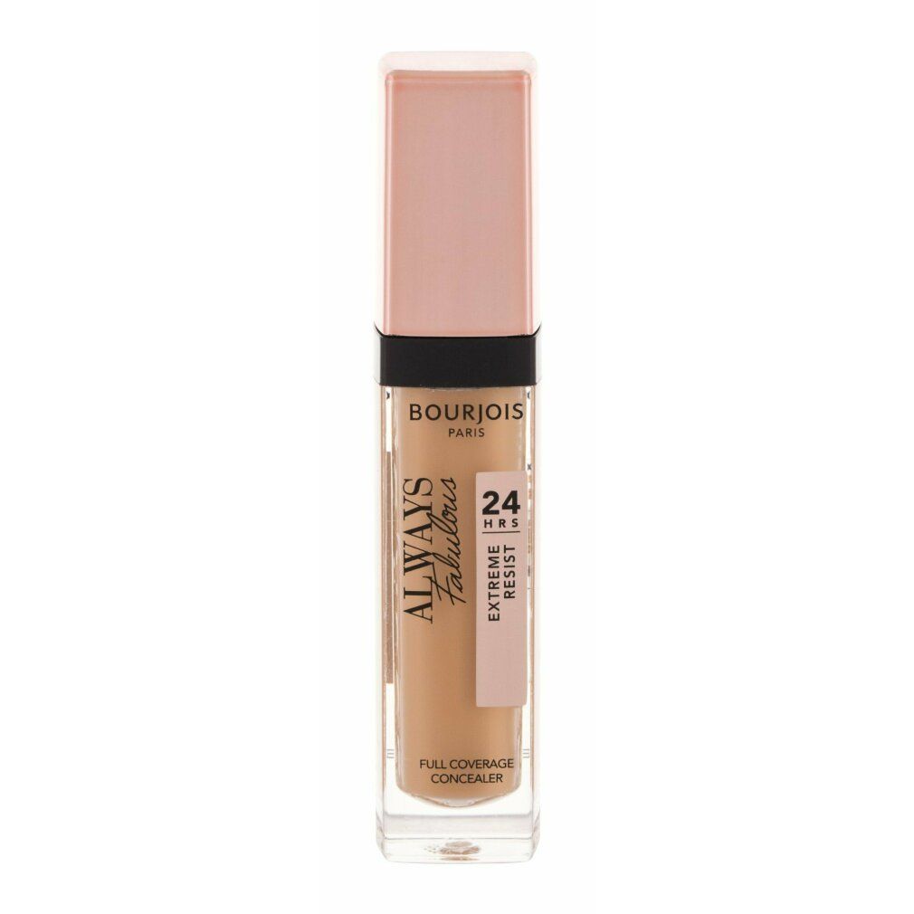 Concealer. Transparante behuizing, roze dop. Opschrift: Always Fabulous, 24 hrs Extreme Resist, Full Coverage Concealer.