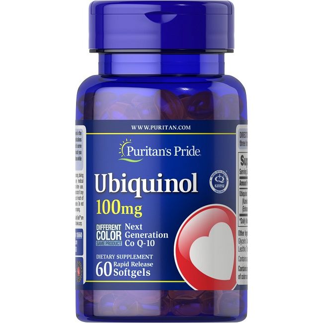 Puritan's Pride Ubiquinol CoQ10 Schnelle Freisetzung 100 mg 60 Pc