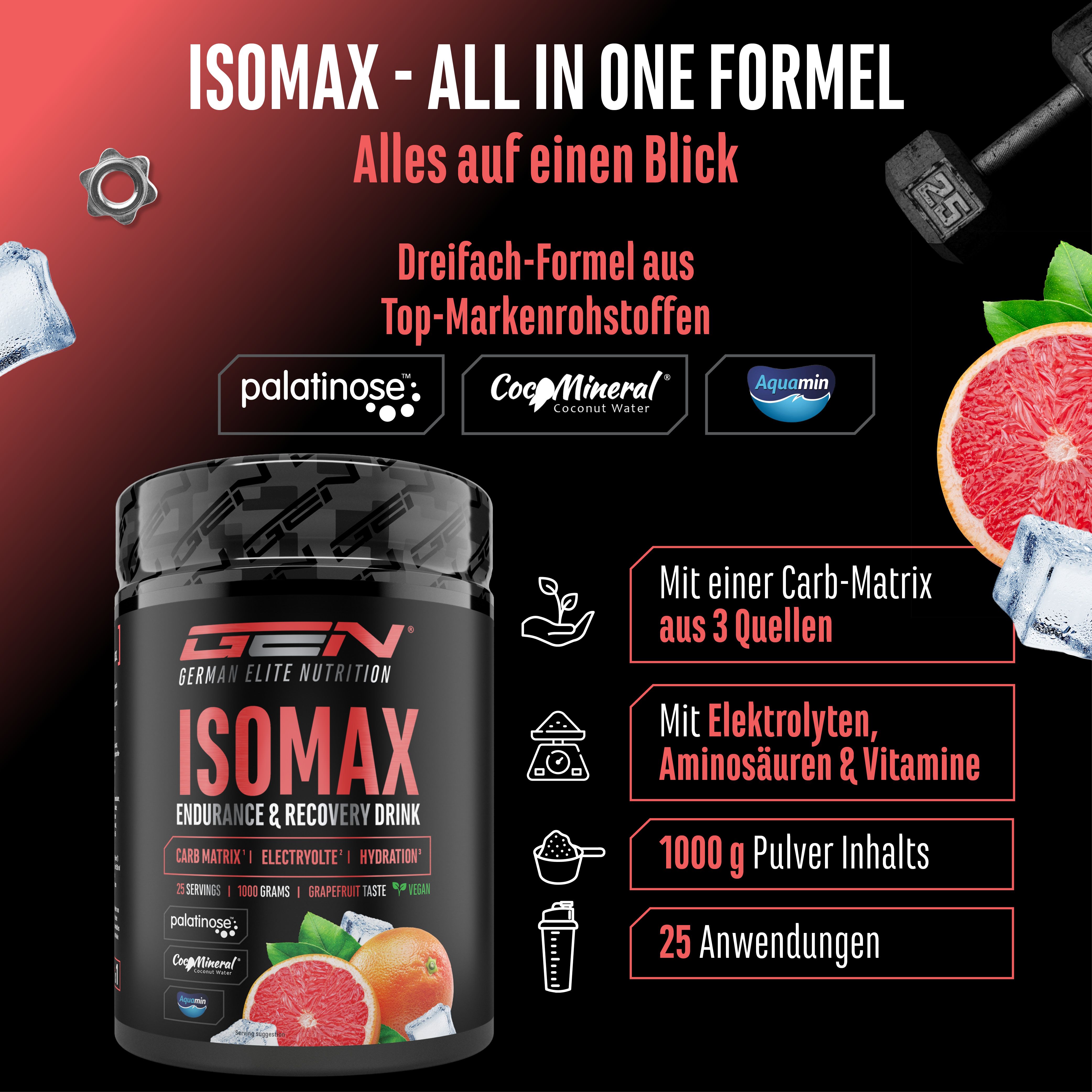 GEN Isomax Endurance & Recovery Drink