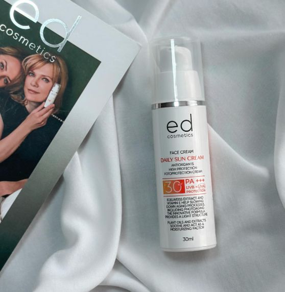 ED COSMETICS Sonnencreme SPF 30 – Feuchtigkeit, Antioxidantien & ANTI-AGING-Schutz fürs Gesicht