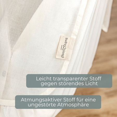 swing2sleep - Federwiegen-Himmel für Babyhängematten Canopy- beige
