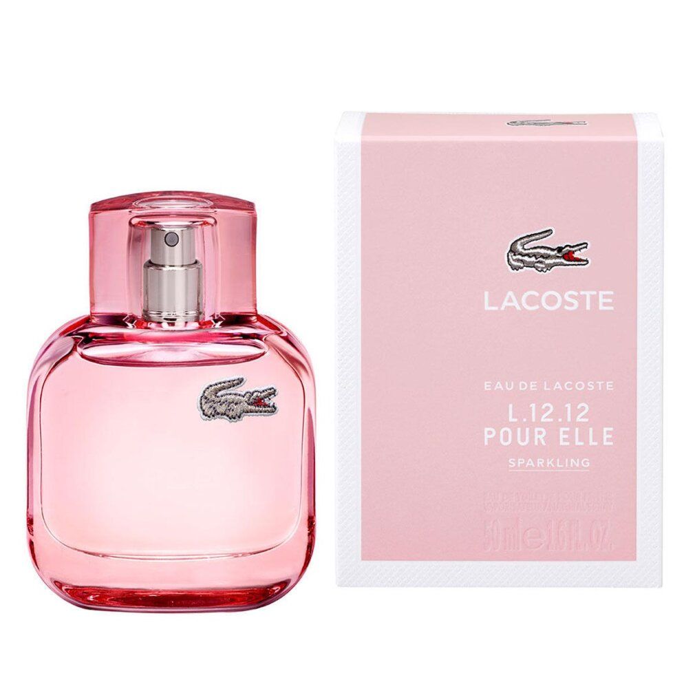 Lacoste Eau de Lacoste L.12.12 pour Elle Sparkling. Flakon und Verpackung.