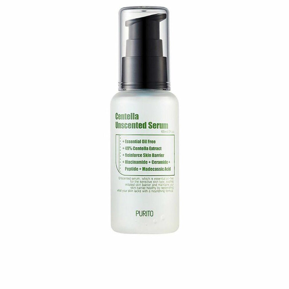 Purito Centella Unscented Serum Flasche mit Pumpspender, 60ml.