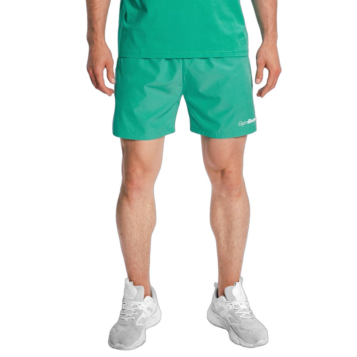 GymBeam Shorts Herren Regular Fit mit Reißverschlusstaschen TRN Lagune 1 St