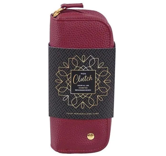Pen Clutch Diabetestasche - Insulin Pen Etui für unterwegs - für Zuhause - Rot