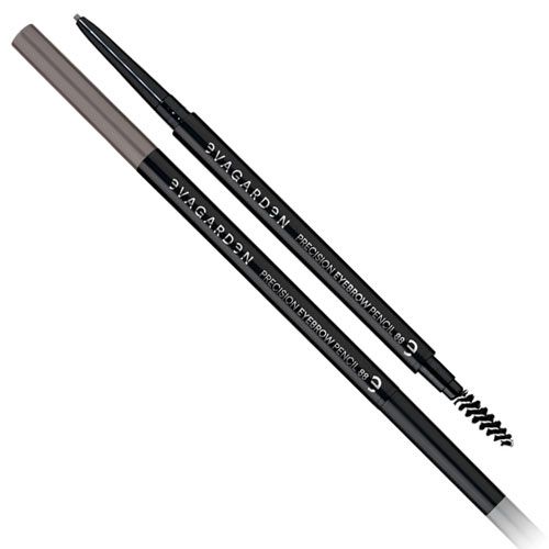 Zwei Augenbrauenstifte. Einer ist grau, der andere schwarz. Aufschrift: EVAGARDEN PRECISION EYEBROW PENCIL 88.