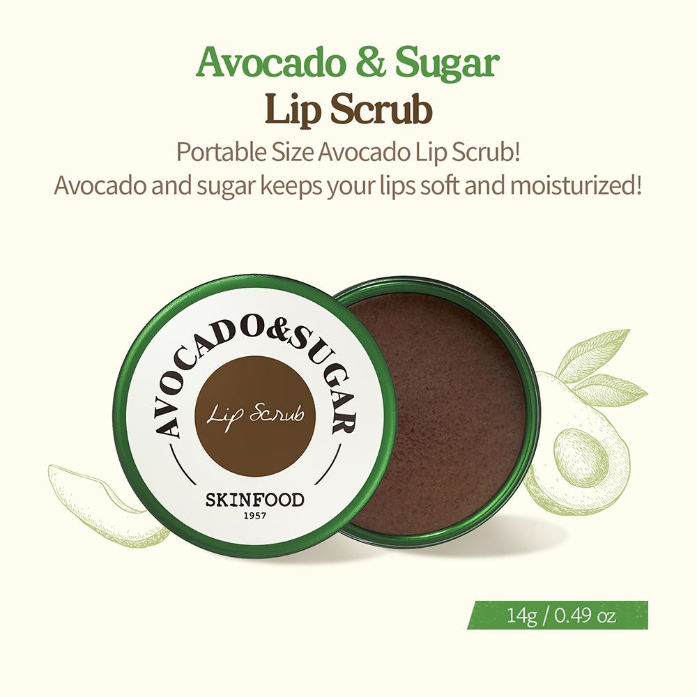 SKINFOOD Avocado & Sugar Lip Scrub