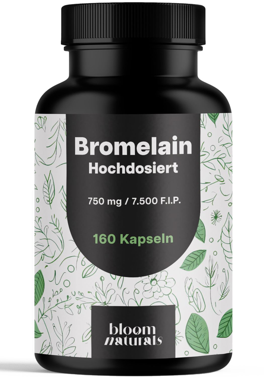 Bloom Naturals Bromelain Kapseln 7500 F.I.P.