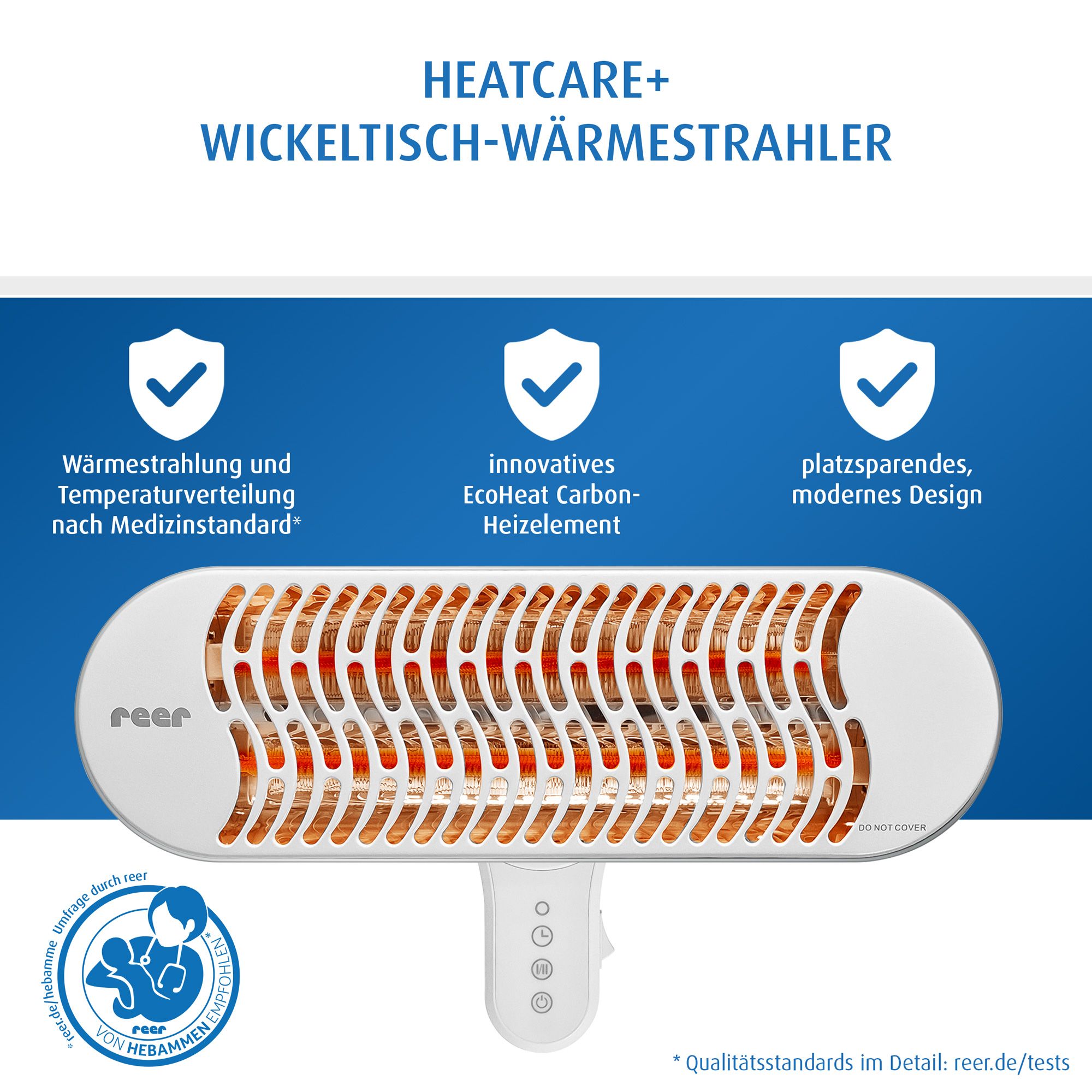 reer HeatCare+ Wickeltisch-Wärmestrahler, Wandgerät