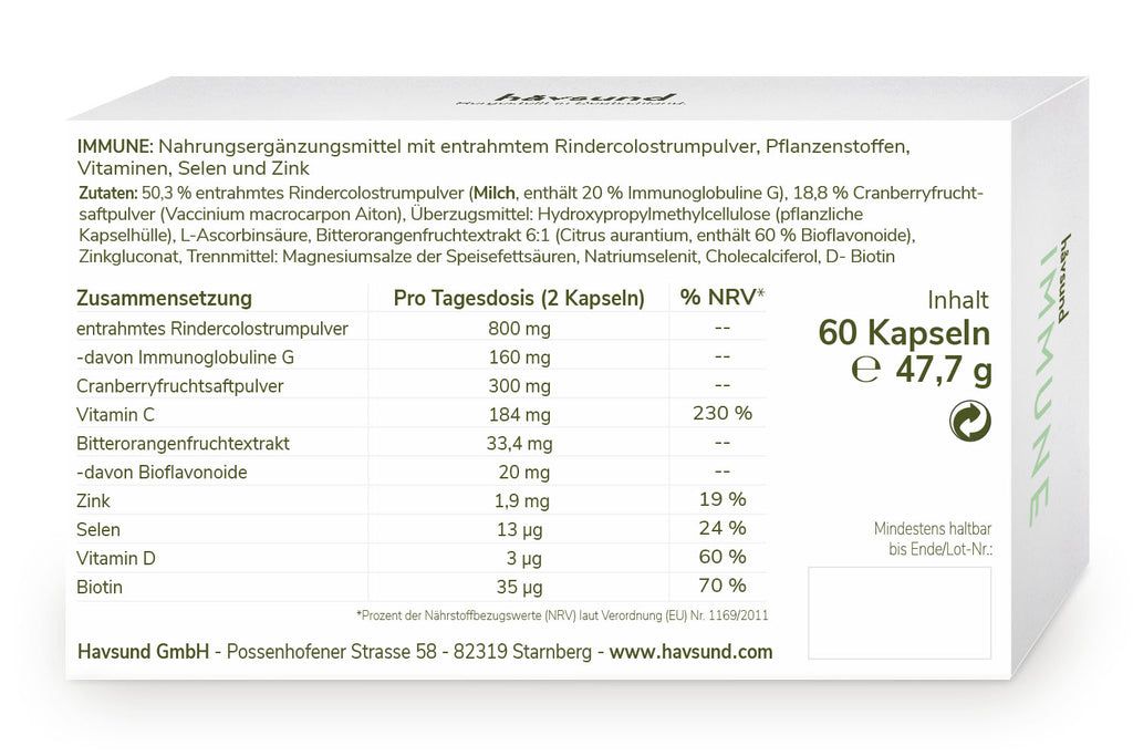 håvsund Immune 120 St Kapseln