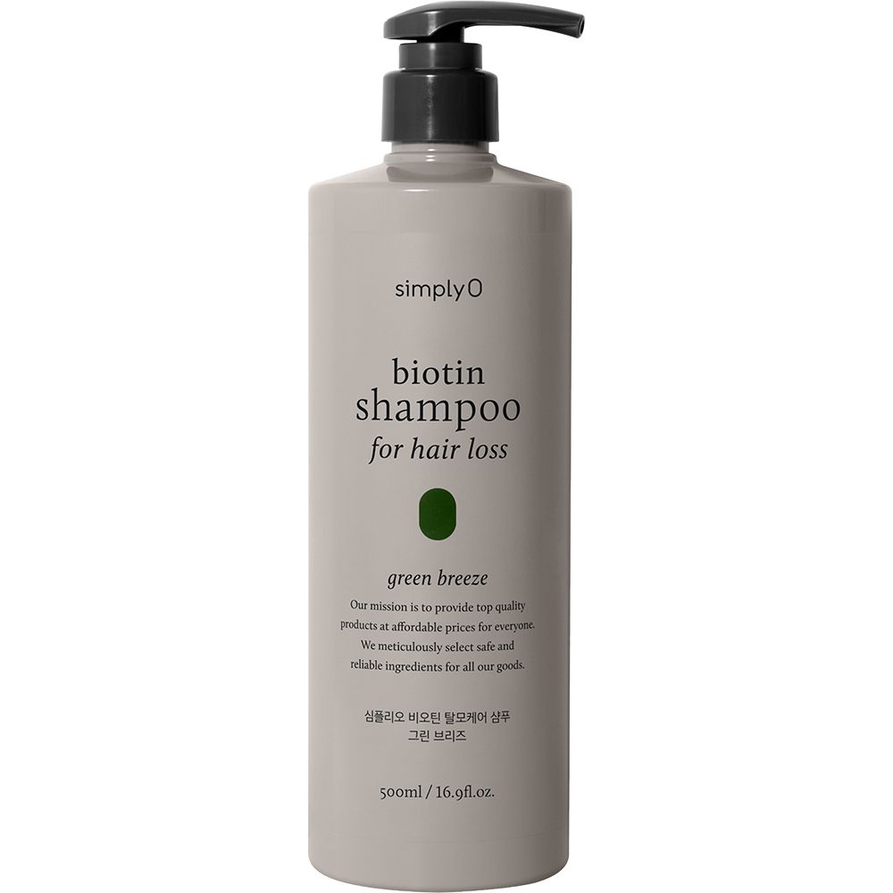 SIMPLYO Biotin Shampoo for Hair Loss Green Breeze Shampoo