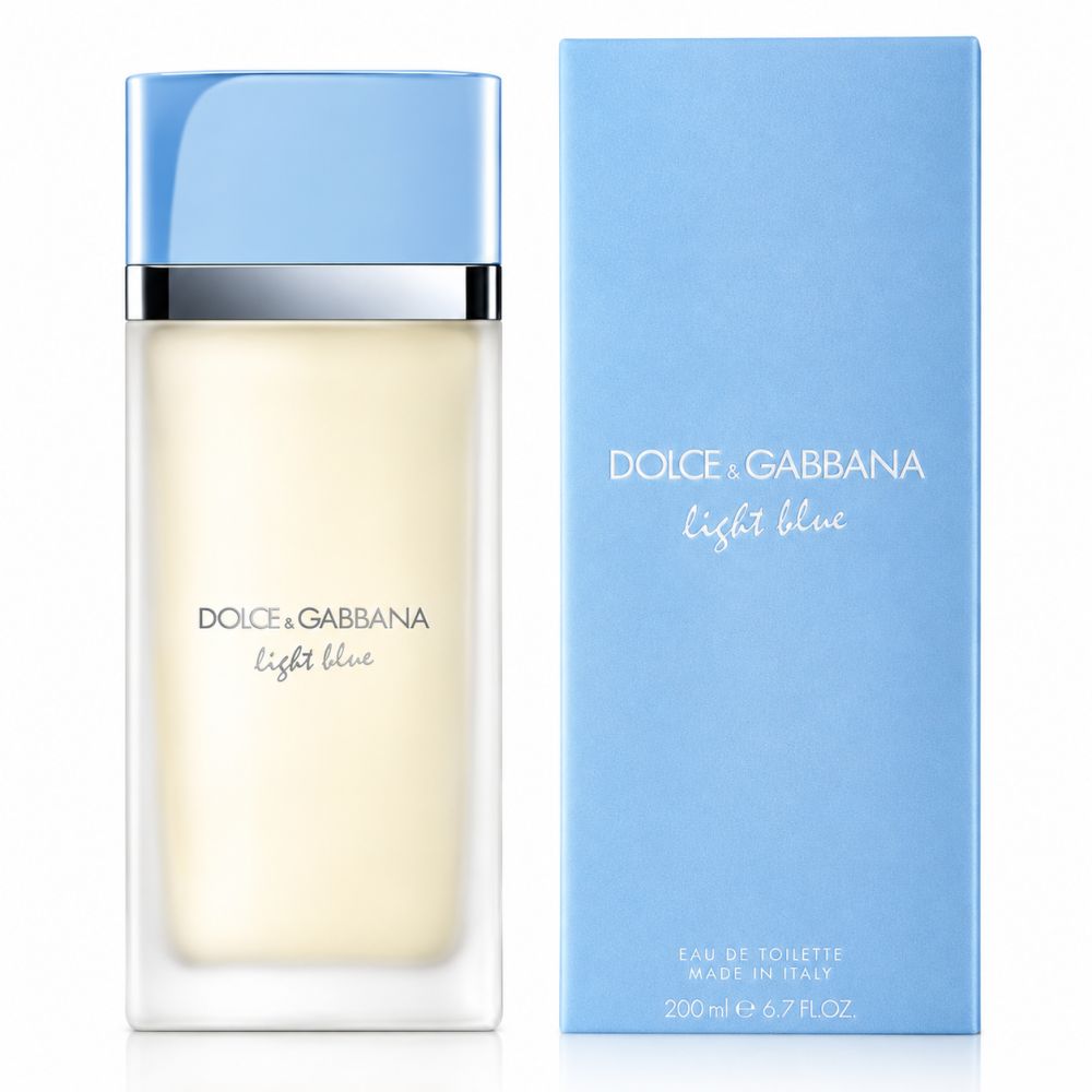 Dolce & Gabbana Light Blue Eau de Toilette Flakon und Verpackung.