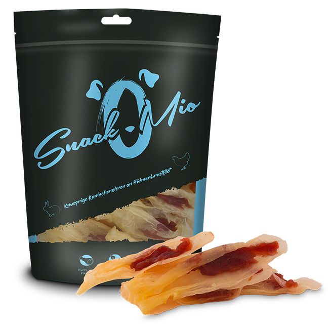 SnackOMio - knusprige Kaninchenohren an Hühnerbrustfilet