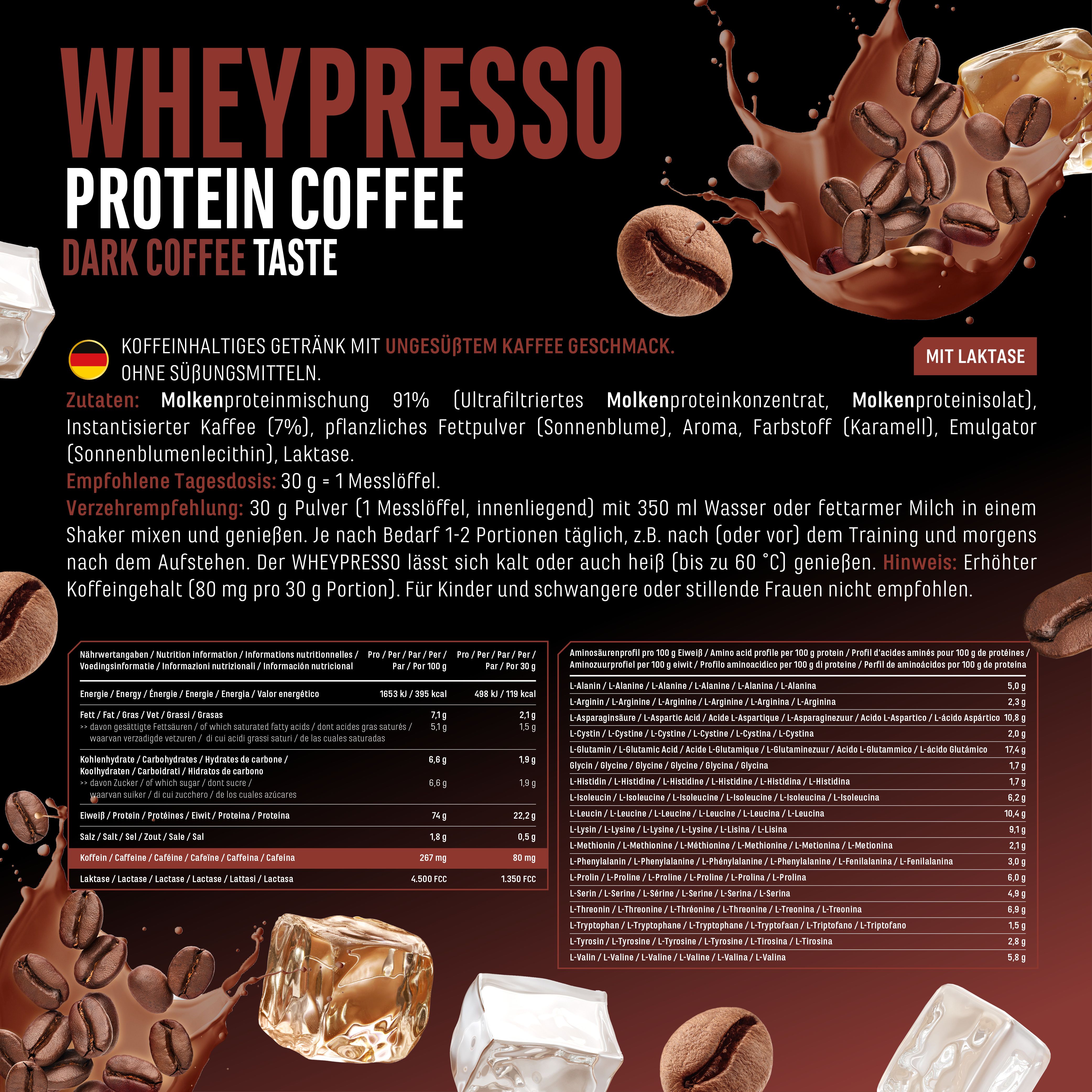GEN Wheypresso Protein Kaffee