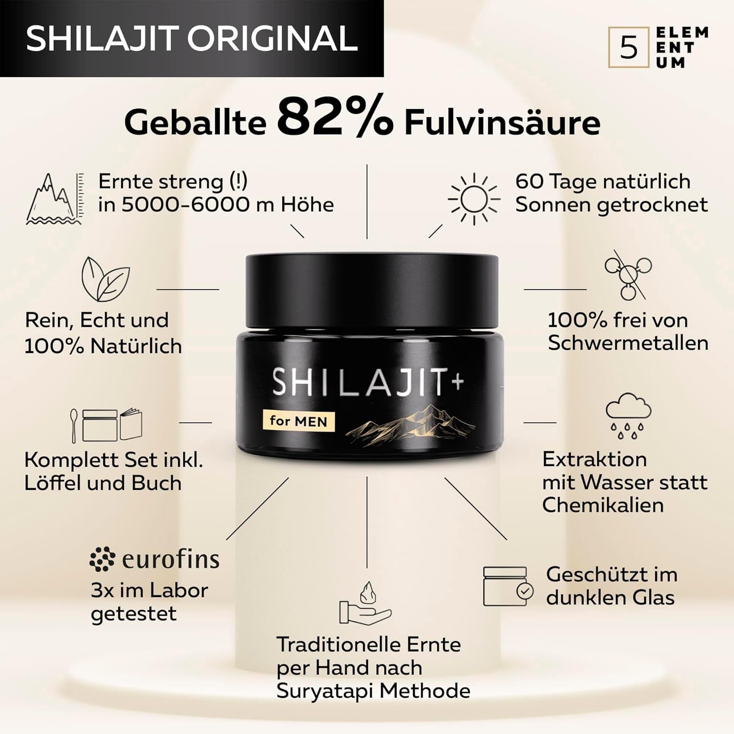5Elementum Shilajit Harz