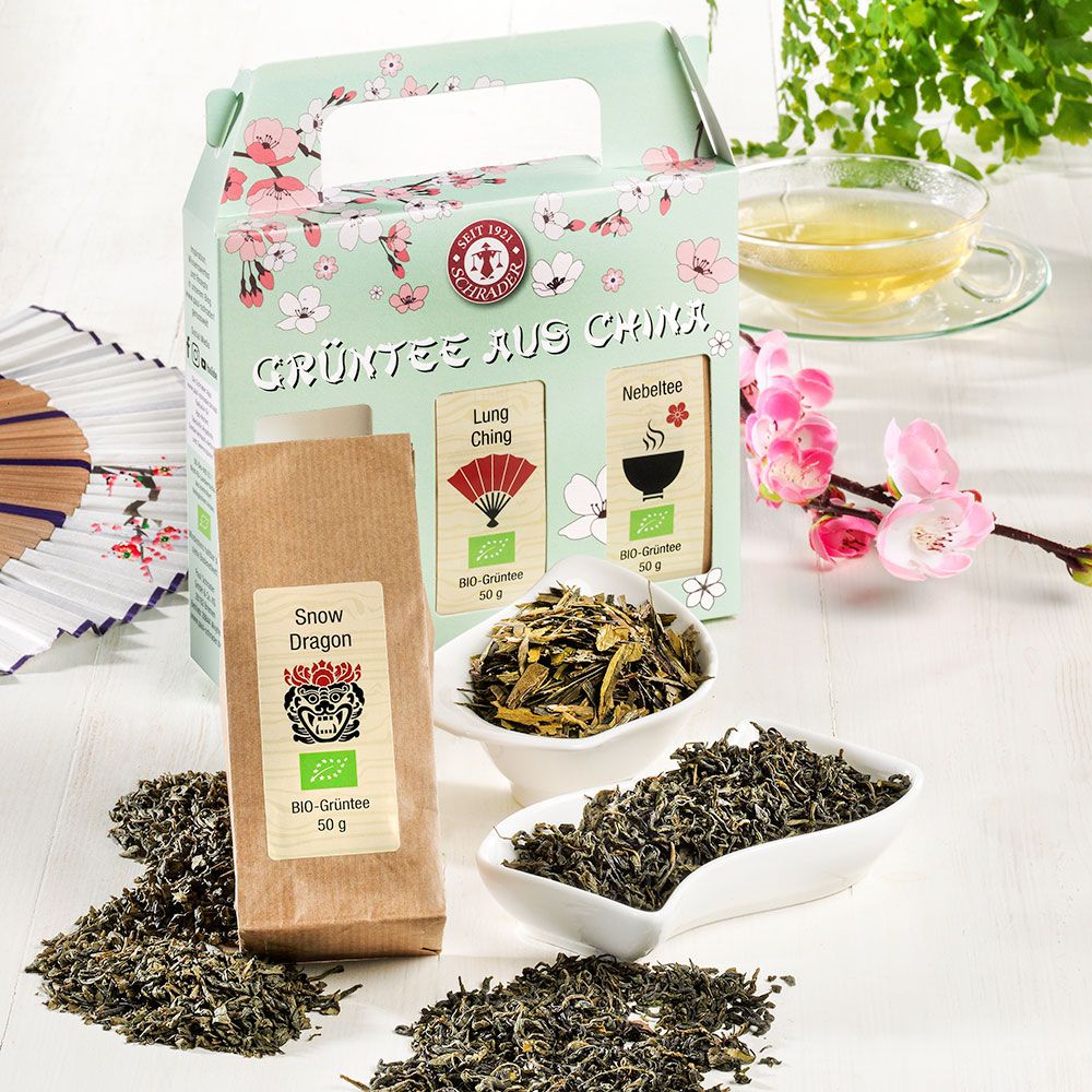 Schrader Grüntees aus China 3er-Set Bio