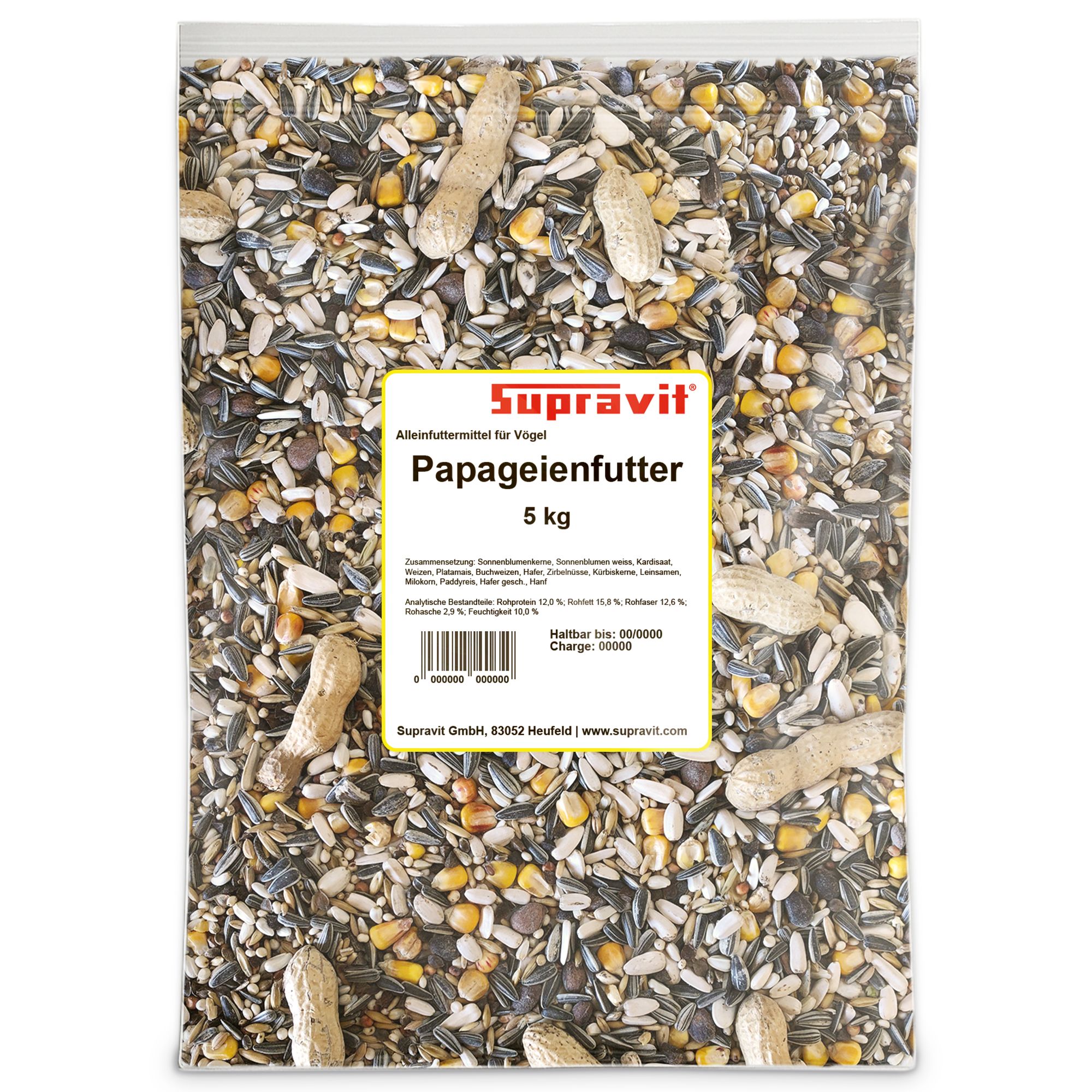 Supravit Papageienfutter, Futtermischung für Papageien Aller Arten