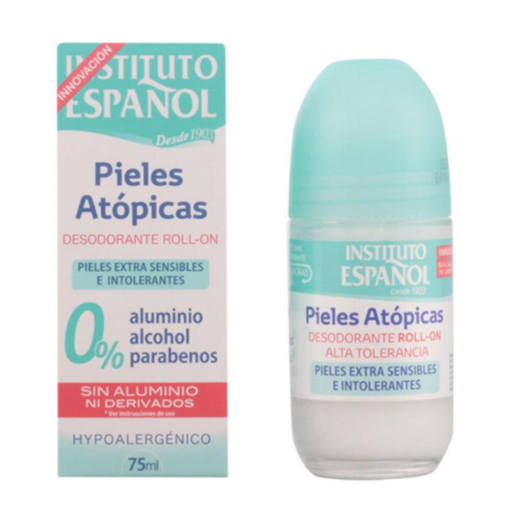 Roll-on Deodorant für atopische Haut, 75ml. Aluminium-, Alkohol- und Parabenfrei. Hypoallergen.